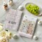 Pink Bunny Rabbit Ears Floral Leaves Easter Kitchen Towels Dish Towels, 18x26 Inch Be Kind Seasonal Decoration Hand Towels Set of 4